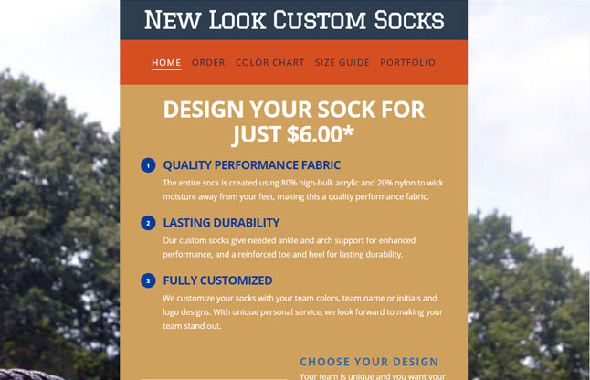 New Look Custom Socks
